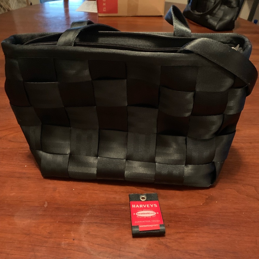 Harveys Seatbelt Bags Black Large Tote